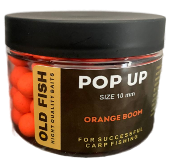 Бойлы плавающие OLD FISH BAITS - ORANGE BOOM pop-ups
